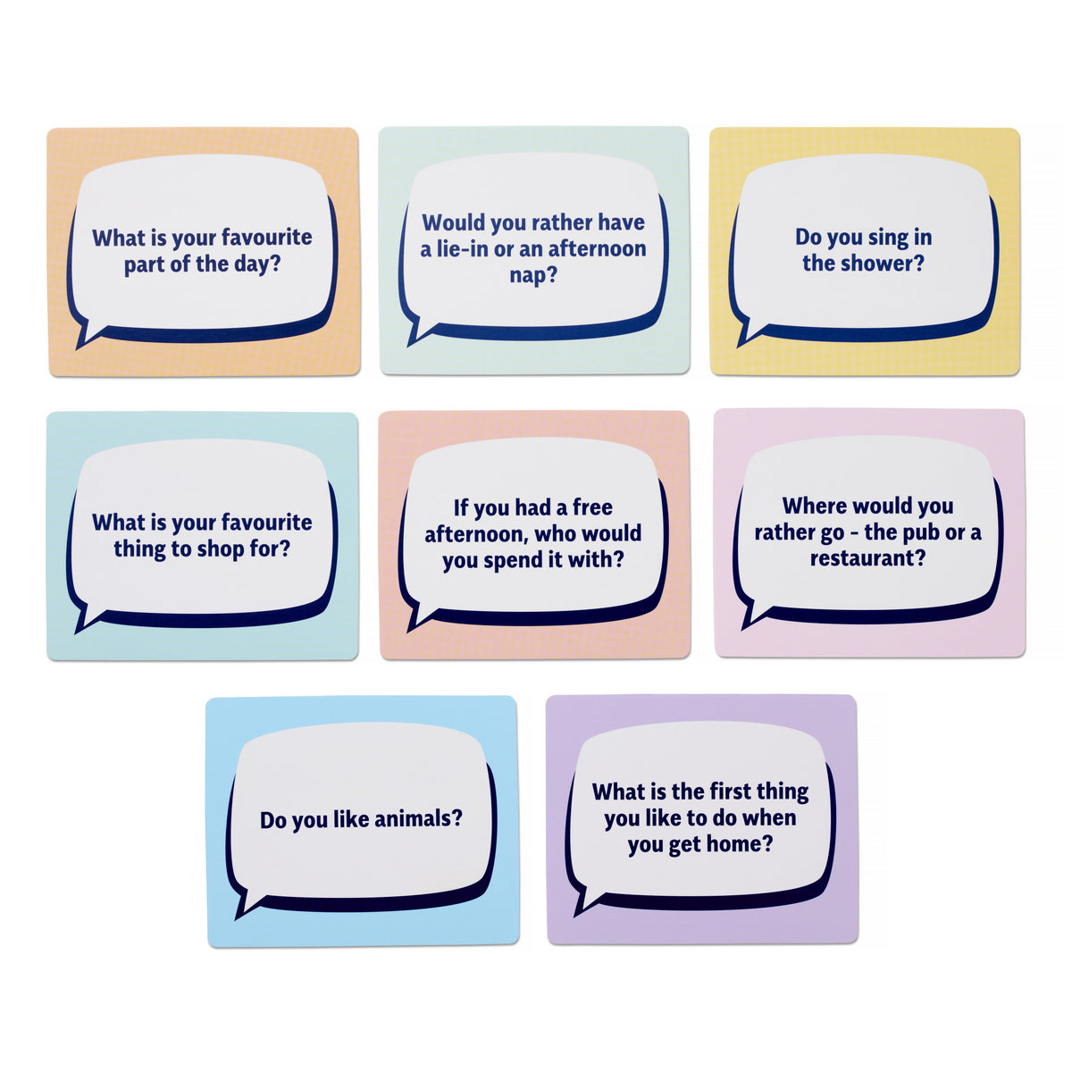 Chat Cards – 144 Conversation Starters About Everyday Life – Designed by Adults with Learning Disabilities – For Families, Friends, Groups & Support Staff